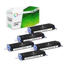 TCT 5PK 124A Color Toner Set Q6000A Q6001A Q6002A Q6003A For HP LaserJet 1600 picture