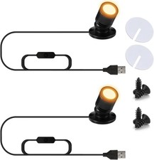 USB Powered Mini Spotlights for Displays 2-Pack – 5V Small LED Spot Lights Indoo picture