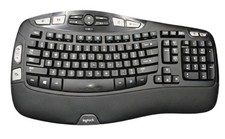 New Logitech K350 Wireless Comfort Wave Ergonomic Keyboard + Dongle - Box Damage picture