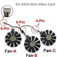 3 Pcs T129215SU 6 pin Fan for ASUS Strix GTX1070 GTX980Ti R9 390 GTX 1080 RX 580 picture
