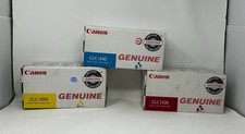 Lot of 3 Genuine Canon CLC 1100 Series Toner Cyan Magenta Yellow OEM NOS picture