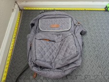 Maelstrom Travel Backpack for Women Men,Laptop Backpack Gray Quilted #S146 picture
