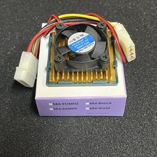 Pentium 586 Socket 5 CPU Fan w/ Aluminum Heat Sink Molex 4 PIN Connector NEW picture
