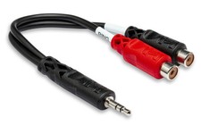 Hosa YRA-154 3.5 mm TRS to Dual RCAF Stereo Breakout Cable picture