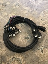 Pan-International 6’ RGB 2919 E87647-DG 30V 80C VW-1 AWM NOS VGA To 5 BNC Cable picture
