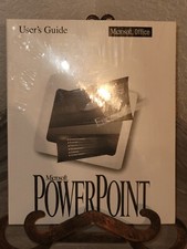 1990s Microsoft Powerpoint User's Guide Sealed New picture