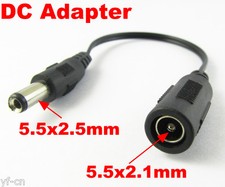 1pc 17cm DC Power Adapter Convert Cable 5.5x2.1mm Female to 5.5x2.5mm Male picture