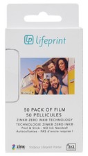 Lifeprint 50 Pack White Zink Sticky Photo Film for 2x3 Printer Hyperphotos picture