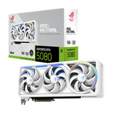 ASUS ROG ASTRAL RTX5080 16GB WHITE Graphics Card- picture