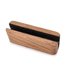 Laptop Holder Acacia Wood Vertical Laptop Stand for Desk Compatible with Appl... picture