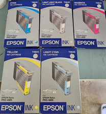 Unboxed 5 x GENUINE EPSON  INK STYLUS PRO 4800 4880 picture