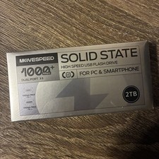 MOVESPEED 2TB Portable SSD USB 3.2 Gen 2 10Gbps USB-C/A Smart Display FlashDrive picture