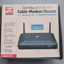 Zoom Model 5352 DOCSIS 3.0 Cable Wireless N and Gigabit Ethernet Modem Router picture