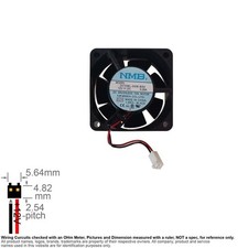 1pcs Muffin Cooling BRUSHLESS Fan 12V DC 60x60x25mm NMB 2410ML-04W-B50 MODEL picture