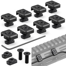 M-LOK Cable Guides for Flashlight Laser Wire Management Clips - 8 Pack Black picture