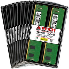 A-Tech 144GB 18x 8GB 1Rx8 PC4-21300R DDR4 2666 ECC REG RDIMM Server Memory RAM picture