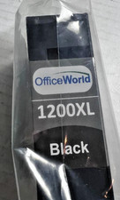Office World 1200XL Black Ink Cartridge - 3 Cartridges- New Sealed in Package picture