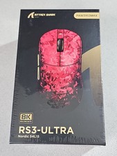 ATTACK SHARK RS3 Ultra 8K Carbon Fiber Wireless Gaming Mouse PAW3955MAX New Red picture