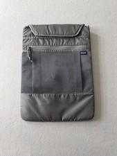 61/746 Patagonia Padded Laptop Tablet Sleeve Gray Mesh Pocket Tech Organizer picture