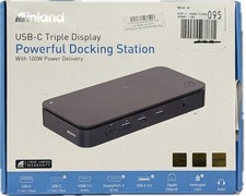 Inland USB-C Triple Display Docking Station 100W Power Delivery HDMI DP Ethernet picture