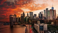 Landscape manhattan new york city architecture brooklyn Custom Gaming Mat Desk picture
