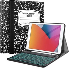 7 Color Backlit Bluetooth Keyboard Case for iPad 10.2 Inch 9th Gen 2021/8th 2020 picture