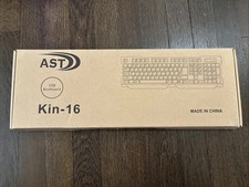 Ast Kin-16 USB Keyboard Wired, Black NEW picture