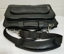CODi BLACK LEATHER BRIEFCASE/ LAPTOP BAG CASE UNISEX  picture