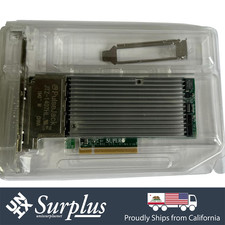 Supermicro AOC-STG-I4T 10GB RJ45 Quad Port PCIe x8 Server NIC Both Bracket picture