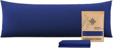 Body Pillow Cover, Ultra Soft Microfiber Long Pillowcase, Envelope Navy Blue picture