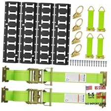 30PCS E-Track Kit 4x16 Rails 4500LBS Break Strength 16