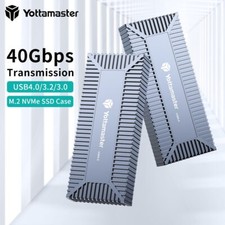 Yottamaster 40 Gbps M.2 NVME Type C 2280 SSD Enclosure USB 4 For Thunderbolt 3 4 picture