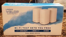 Brand New Linksys VELOP 3 Set 4500 Sq Ft AC3900 Dual Band Intelligent WiFi picture
