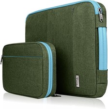 15.6-15 Inch Laptop Sleeve, MacBook Sleeve, Army Green | Water-repellent Case picture