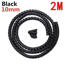 2M Spiral Cable Wire Protector Flexible Tube Cord Organizer 16/10mm DIY picture