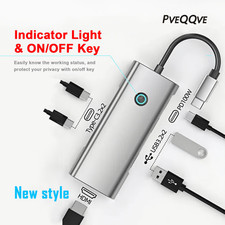 USB C Hub HDMI 4K Type C Hub To USB3.2 10Gbps PD 100W For iPad MacBook Laptop picture