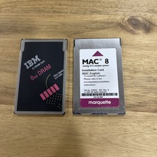 IBM 8MB DRAM PCMCIA Card + Marquette MAC 8 ECG Installation Card Vintage  picture