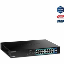 TRENDnet TPETG182 18-Port Gigabit PoE+ Switch 240W Black picture