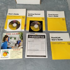 Peachtree Complete Accounting 7.0 & PeachLink 2.0 Vintage Software Set Boxed picture