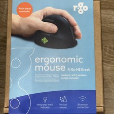 R-Go HE Ergonomic mouse, Medium (165-193mm), Left Handed, wireless, 500-1750dpi, picture