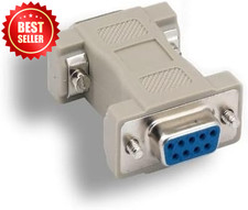  9 Pin to HD15 VGA 15 Pin Video Adapter Changer Coupler Multi-Sync Molded RS-232 picture