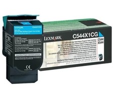 Genuine C544 X544 C544X1CG ( LEXC544X1CG ) Lexmark Original Toner Cartridge Cyan picture