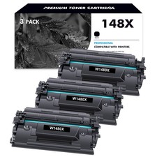 1-4 High Yield Black Toner (WITH CHIP) For HP 148X W1480X LaserJet Pro 4001 4101 picture