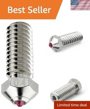 3D Printer Nozzle 0.4mm Ruby Hardened Abrasion Resistant Copper Compatible picture