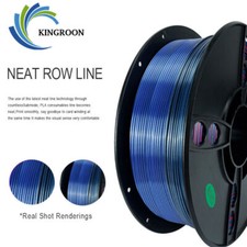 Kingroon 1KG/5KG 3D Printer Filament PLA SILK Rainbow 1.75mm Spool Lot Bundles picture