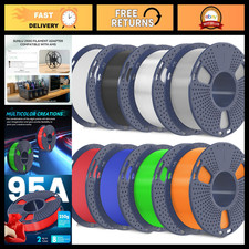 1.75mm TPU Filament 250g - 8 Pack, Flexible 95A 3D Printing Material, High Quali picture
