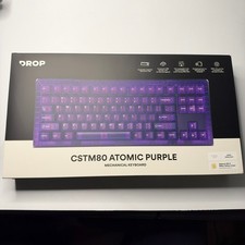BNIB Drop CSTM80 Atomic Purple TKL RGB Mechanical Keyboard Gateron Milky Yellow picture