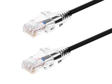 Monoprice Cat6 Ethernet Patch Cable - 30 feet - Black | Snagless RJ45 Stranded picture