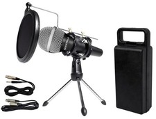 Rockville Dynamic Podcasting Podcast Microphone w/Mic Stand+Pop Filter+Cables picture
