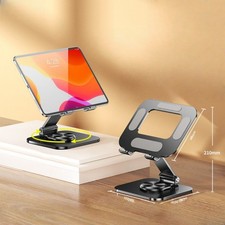 360° Rotating Aluminum Foldable Desk Tablet Stand Phone Holder For iPad iPhone picture